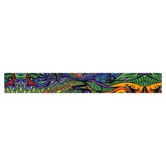 Psychedelic Landscape Make Up Case (Small) from ArtsNow.com Zipper Tape Back