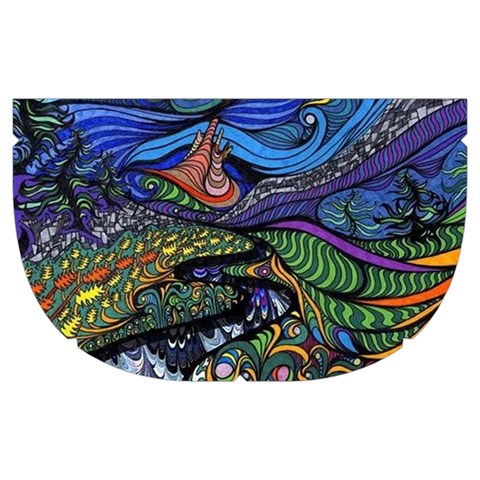Psychedelic Landscape Make Up Case (Medium) from ArtsNow.com Side Right