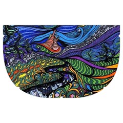 Psychedelic Landscape Make Up Case (Medium) from ArtsNow.com Side Right
