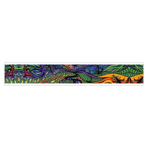 Psychedelic Landscape Make Up Case (Medium) from ArtsNow.com Zipper Front