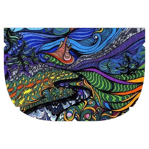 Psychedelic Landscape Make Up Case (Large) from ArtsNow.com Side Right