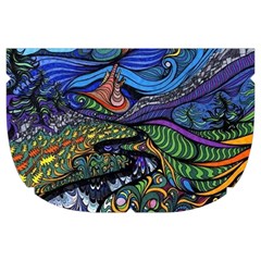 Psychedelic Landscape Make Up Case (Large) from ArtsNow.com Side Right