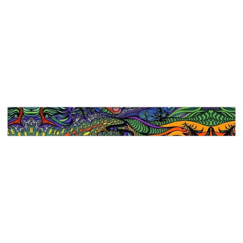 Psychedelic Landscape Make Up Case (Large) from ArtsNow.com Zipper Front