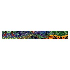 Psychedelic Landscape Make Up Case (Large) from ArtsNow.com Zipper Back