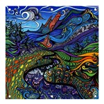 Psychedelic Landscape Banner and Sign 4  x 4 