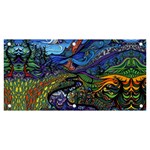 Psychedelic Landscape Banner and Sign 6  x 3 