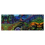 Psychedelic Landscape Banner and Sign 8  x 3 
