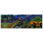 Psychedelic Landscape Banner and Sign 9  x 3 