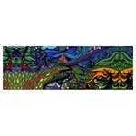 Psychedelic Landscape Banner and Sign 12  x 4 