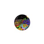Nature Moon Psychedelic Painting 1  Mini Magnets