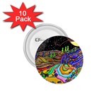 Nature Moon Psychedelic Painting 1.75  Buttons (10 pack)