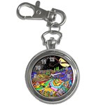 Nature Moon Psychedelic Painting Key Chain Watches