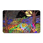 Nature Moon Psychedelic Painting Magnet (Rectangular)