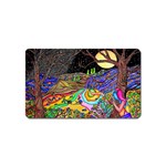 Nature Moon Psychedelic Painting Magnet (Name Card)