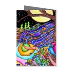 Nature Moon Psychedelic Painting Mini Greeting Cards (Pkg of 8)
