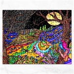 Nature Moon Psychedelic Painting Rectangular Jigsaw Puzzl