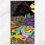 Nature Moon Psychedelic Painting Canvas 40  x 72 