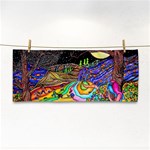 Nature Moon Psychedelic Painting Hand Towel