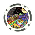 Nature Moon Psychedelic Painting Poker Chip Card Guard (10 pack)