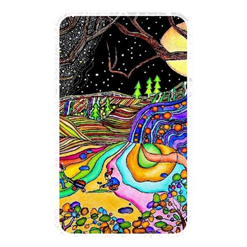 Nature Moon Psychedelic Painting Memory Card Reader (Rectangular) from ArtsNow.com Front