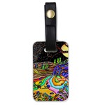 Nature Moon Psychedelic Painting Luggage Tag (one side)