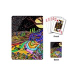 Nature Moon Psychedelic Painting Playing Cards Single Design (Mini)