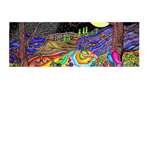 Nature Moon Psychedelic Painting Memory Card Reader (Stick) from ArtsNow.com Front