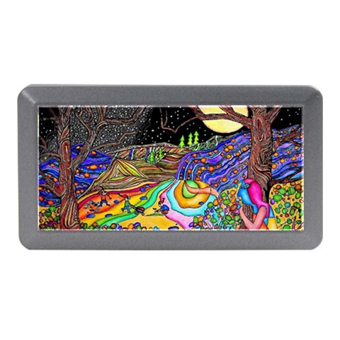 Nature Moon Psychedelic Painting Memory Card Reader (Mini) from ArtsNow.com Front