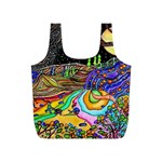 Nature Moon Psychedelic Painting Full Print Recycle Bag (S)