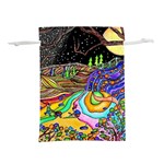 Nature Moon Psychedelic Painting Lightweight Drawstring Pouch (L)