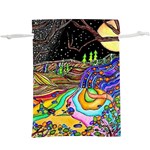 Nature Moon Psychedelic Painting Lightweight Drawstring Pouch (XL)