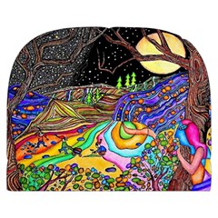 Nature Moon Psychedelic Painting Make Up Case (Small) from ArtsNow.com Back