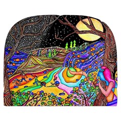 Nature Moon Psychedelic Painting Make Up Case (Large) from ArtsNow.com Back