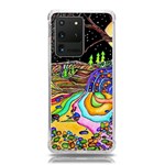 Nature Moon Psychedelic Painting Samsung Galaxy S20 Ultra 6.9 Inch TPU UV Case