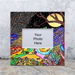 Nature Moon Psychedelic Painting White Box Photo Frame 4  x 6 