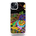 Nature Moon Psychedelic Painting iPhone 14 TPU UV Print Case