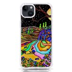Nature Moon Psychedelic Painting iPhone 14 Plus TPU UV Print Case