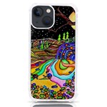 Nature Moon Psychedelic Painting iPhone 13 mini TPU UV Print Case