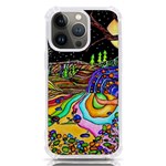 Nature Moon Psychedelic Painting iPhone 13 Pro TPU UV Print Case
