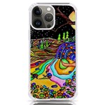 Nature Moon Psychedelic Painting iPhone 13 Pro Max TPU UV Print Case