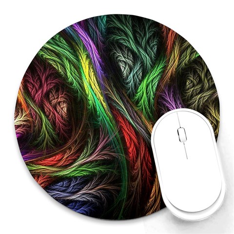 Abstract Psychedelic Round Mousepad from ArtsNow.com Front