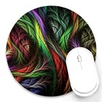 Abstract Psychedelic Round Mousepad