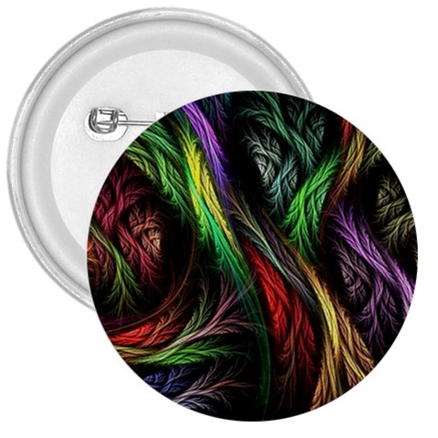 Abstract Psychedelic 3  Buttons from ArtsNow.com Front