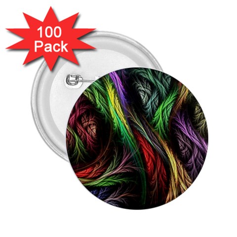 Abstract Psychedelic 2.25  Buttons (100 pack)  from ArtsNow.com Front