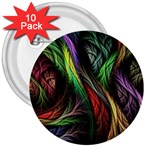 Abstract Psychedelic 3  Buttons (10 pack) 