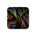 Abstract Psychedelic Rubber Square Coaster (4 pack)