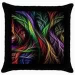 Abstract Psychedelic Throw Pillow Case (Black)