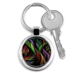 Abstract Psychedelic Key Chain (Round)