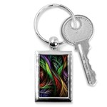 Abstract Psychedelic Key Chain (Rectangle)