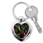 Abstract Psychedelic Key Chain (Heart)